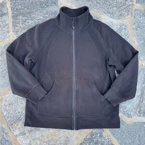 Lululemon Athletica Black Scuba Oversized Funnel Neck Zip Up